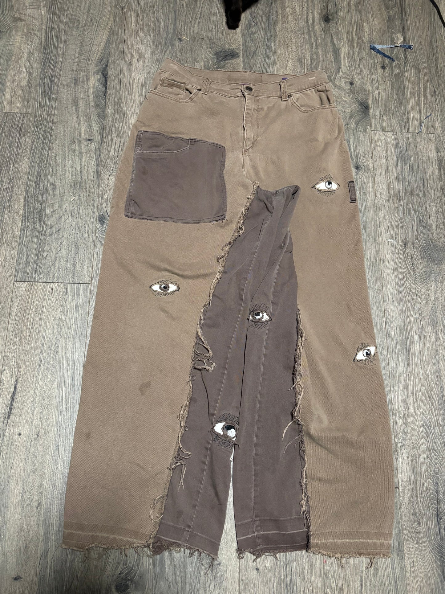 1 of 1 Two Toned Brown Eye jeans