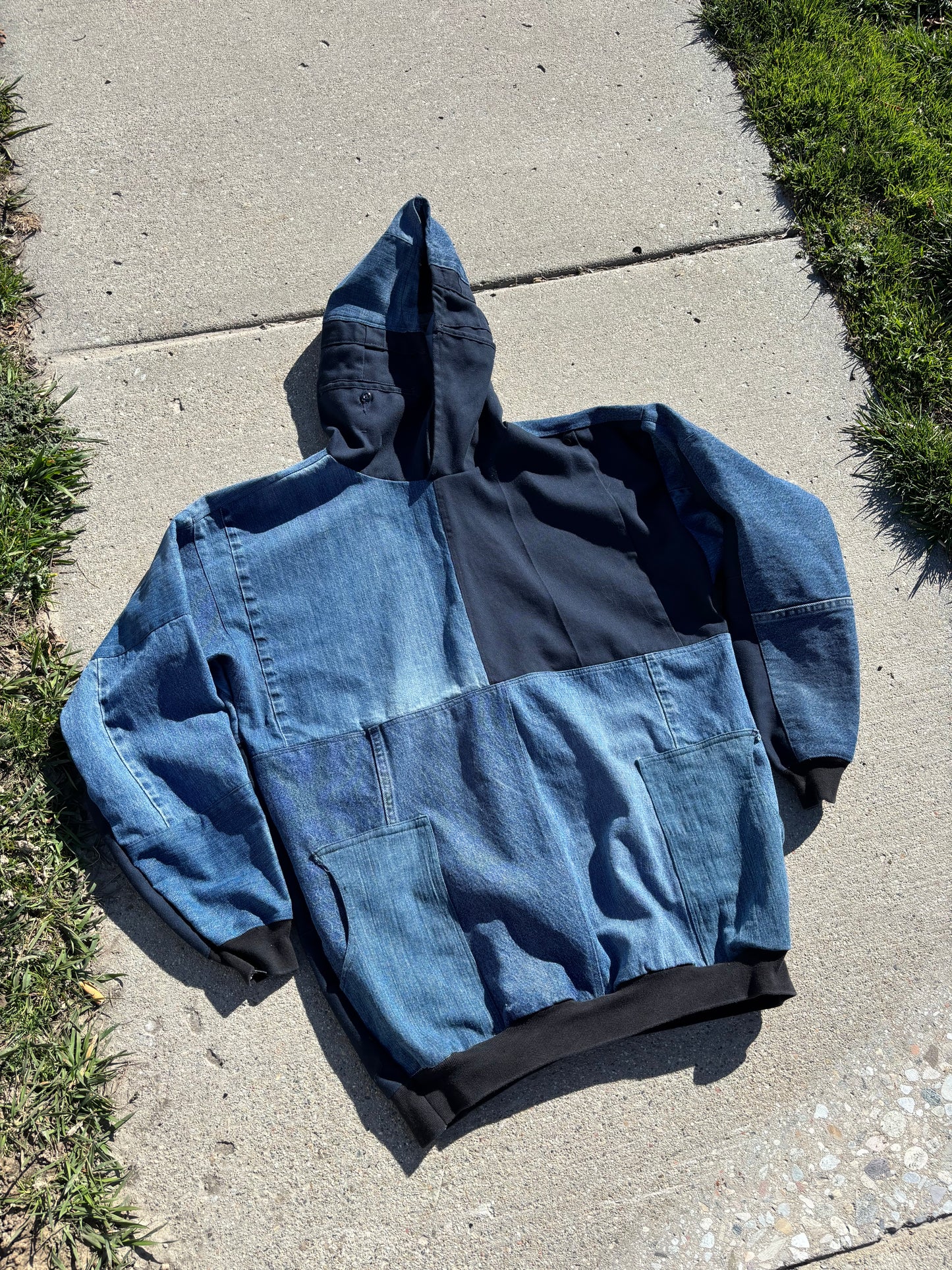 1 of 1 Denim block work hoodie!