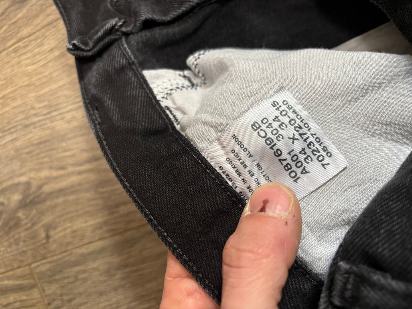 1 of 1 Black Eye denim pants.