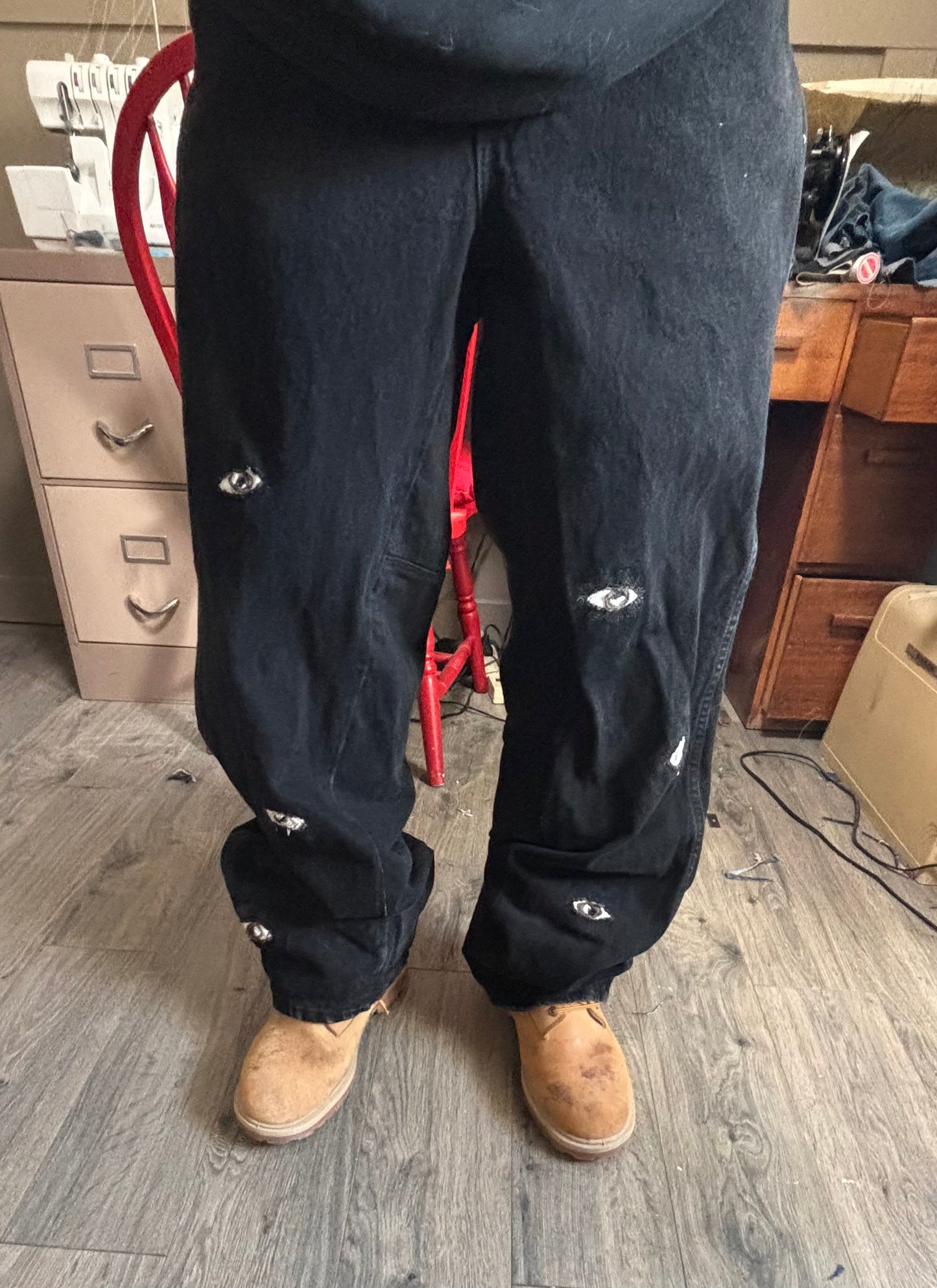 1 of 1 Black Eye denim pants.