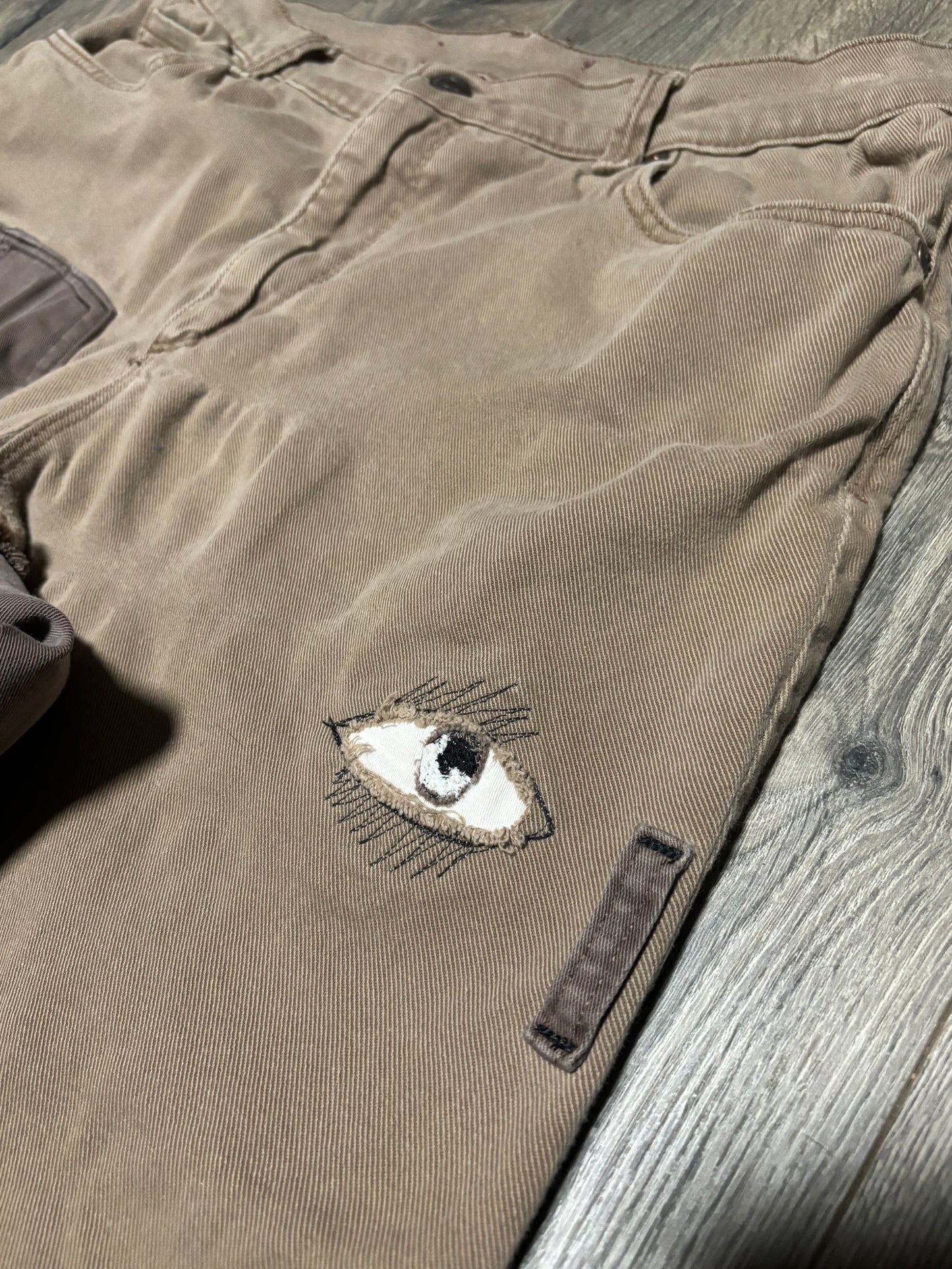1 of 1 Two Toned Brown Eye jeans